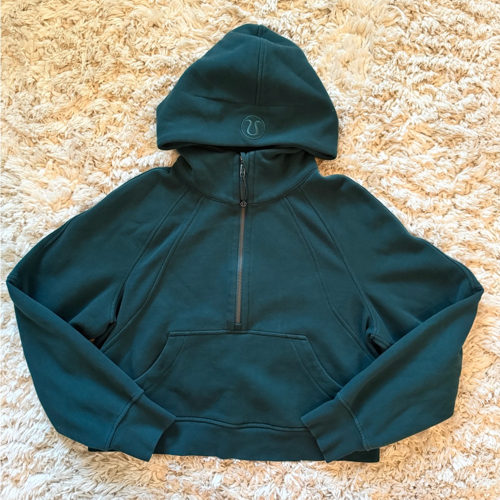 Green Jasper Scuba Oversized Half-Zip Hoodie Lululemon - Picture 4 of 6